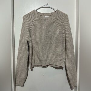 Light Taupe Knit Sweater